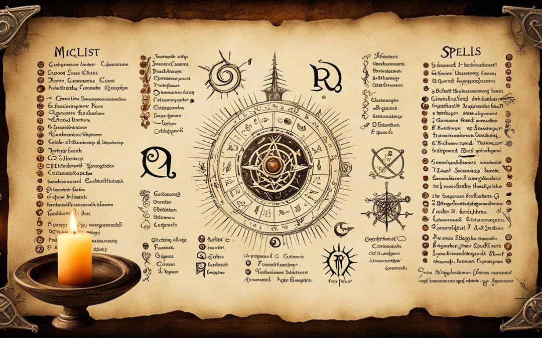 Complete Magical Spell List for Enthusiasts