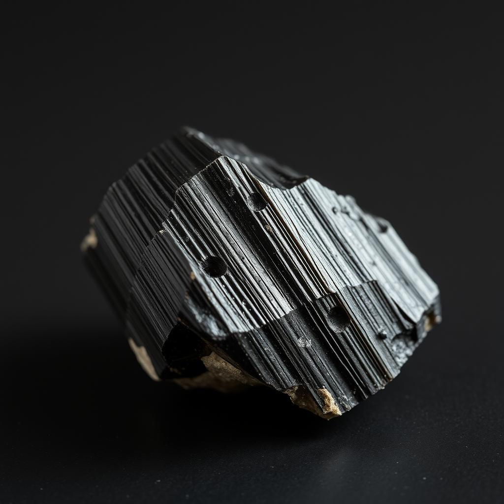 Black tourmaline crystal used in protection spells