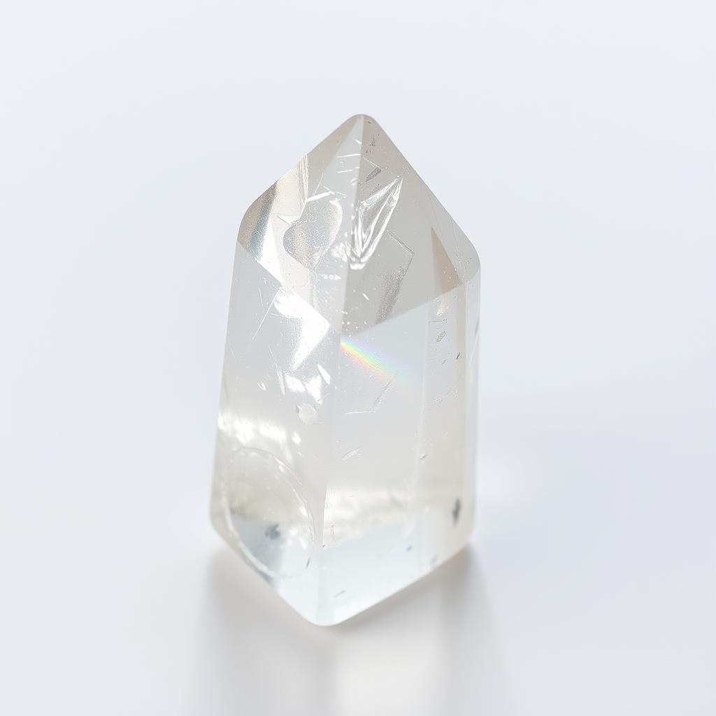 Clear quartz crystal used in protection spells
