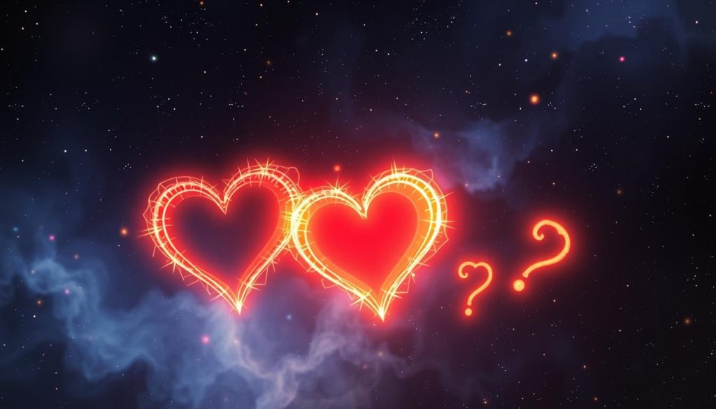 FAQ about love spells that work fast - mystical question marks with hearts FAQ about love spells that work fast - mystical question marks with hearts