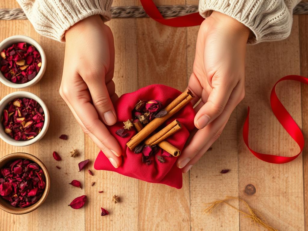 Herbal sachet love spell that works fast with roses and cinnamon Herbal sachet love spell that works fast with roses and cinnamon