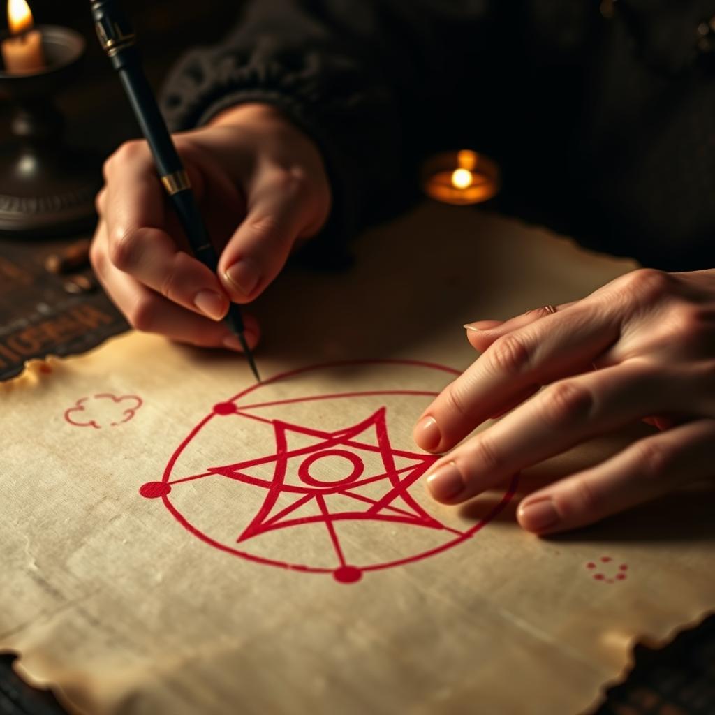 Sigil creation for love spells that work fast - drawing magical symbols Sigil creation for love spells that work fast - drawing magical symbols