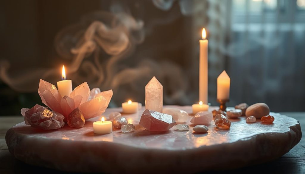 rose quartz altar